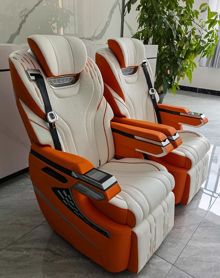 Side view of limo van seat