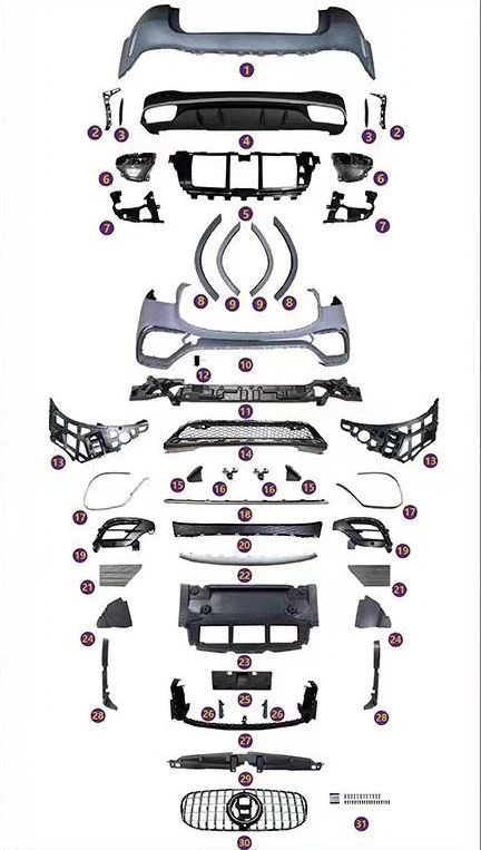 All items included in the body kit